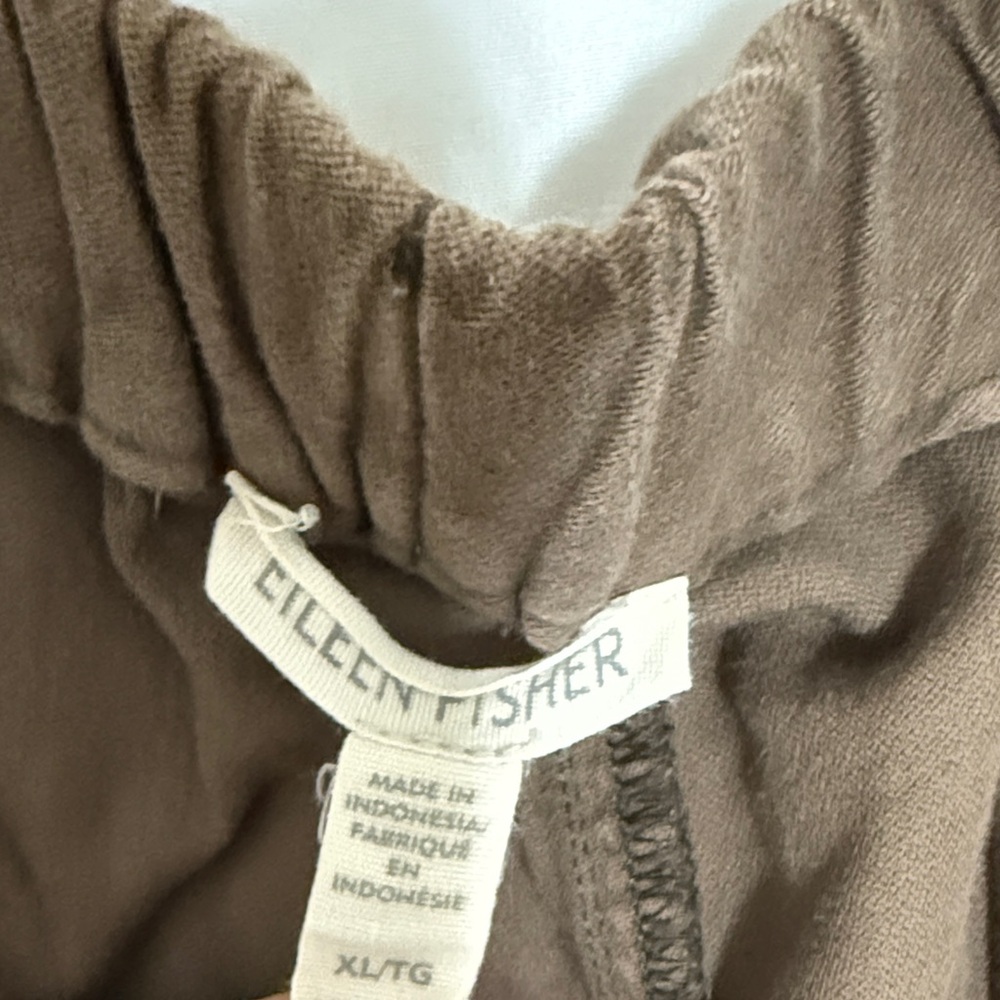 Eileen Fisher Olive Wide Leg Pants - Picture 14 of 16